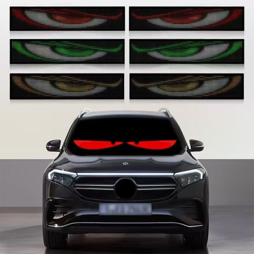 [GOLD] GlowPanel X – Programmable Car LED Display with Smart Remote Control