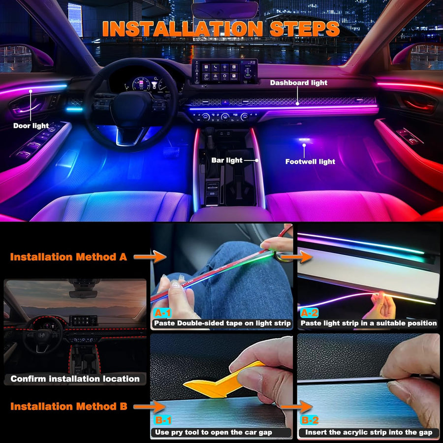 [GOLD] NeoFlow Dynamic RGB Interior Light Kit