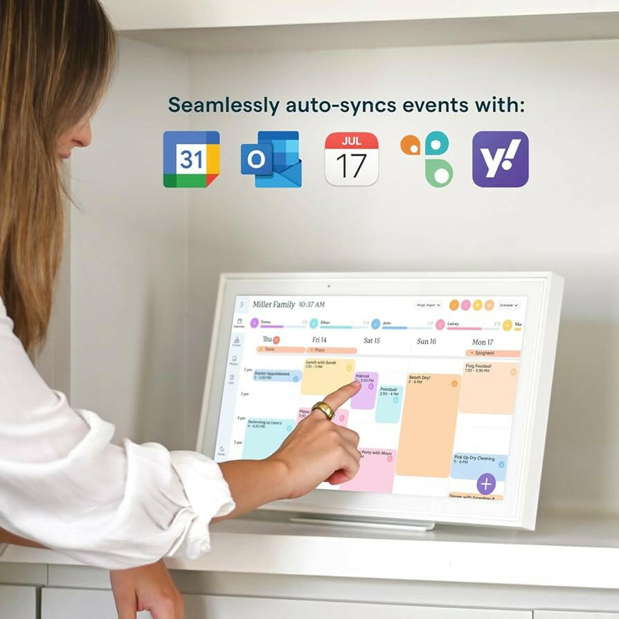 Calendar 15-inch Wall Planner Digital Calendar & Chore Chart