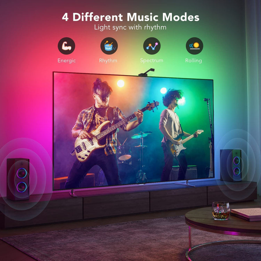 [GOLD] GlowSync™ HD – Smart LED TV Backlight Strip with Real-Time Screen Sync (50–65” TVs Only)