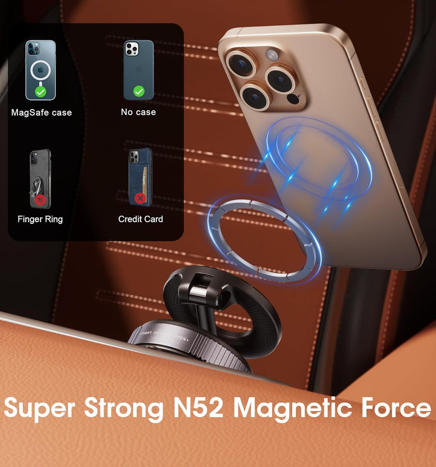 [GOLD] Snanlen 360° Magnetic Suction Phone Mount - The Ultimate Hands-Free Holder