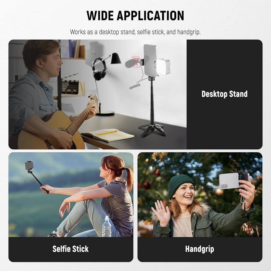 [GOLD] SnapPro 3-in-1 Creator Stick – Tripod, Selfie, Grip