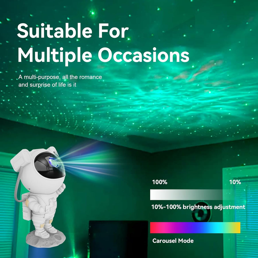 [GOLD] CosmoGlow Astronaut Galaxy Projector