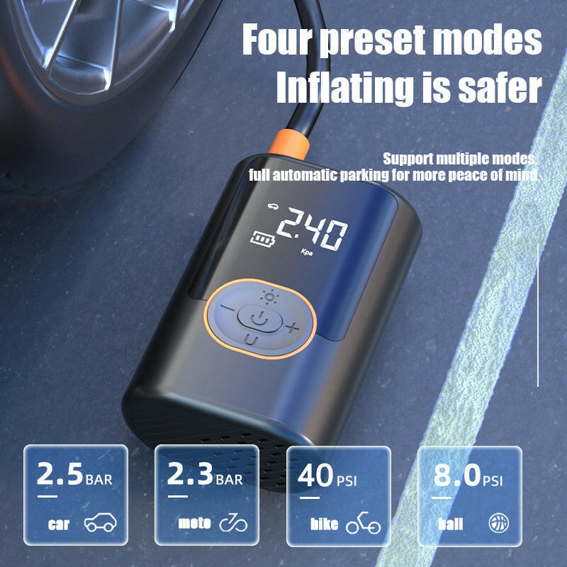 [GOLD] AirCore S1 – Smart Portable Tire Inflator | Wireless + Wired + Power Bank
