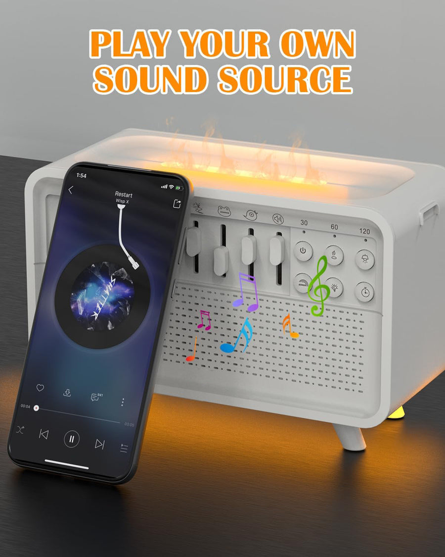 [GOLD] DreamMix Pro – White Noise Sound Machine with Scented Mist & Night Light