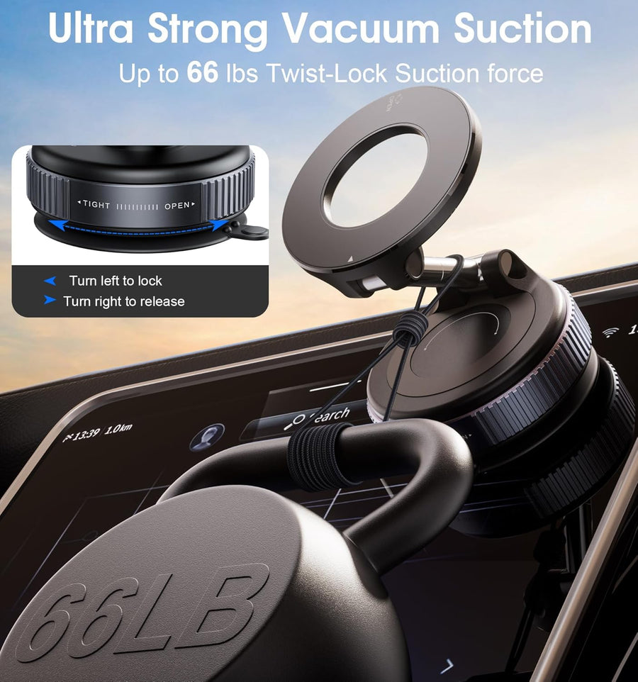[GOLD] Snanlen 360° Magnetic Suction Phone Mount - The Ultimate Hands-Free Holder