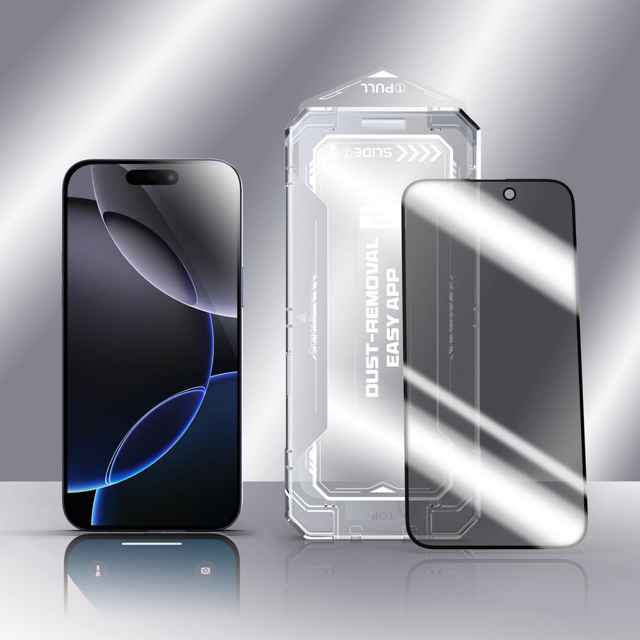 [GOLD] SmoothShield 2 Packs – Tempered Glass Screen Protector with Anti-Scratch Anti-Fingerprint Privacy & Auto Dust-Free Install