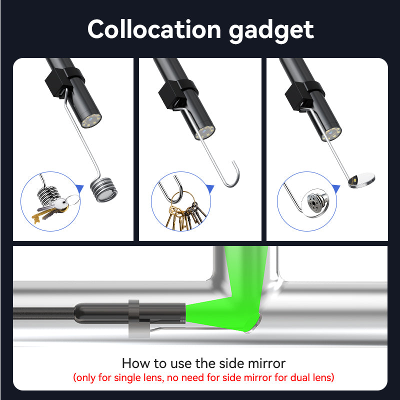 [GOLD] FlexScope Pro – Plug & View Inspection Cam with 5M Bendable Cable and Swappable Tool Tips