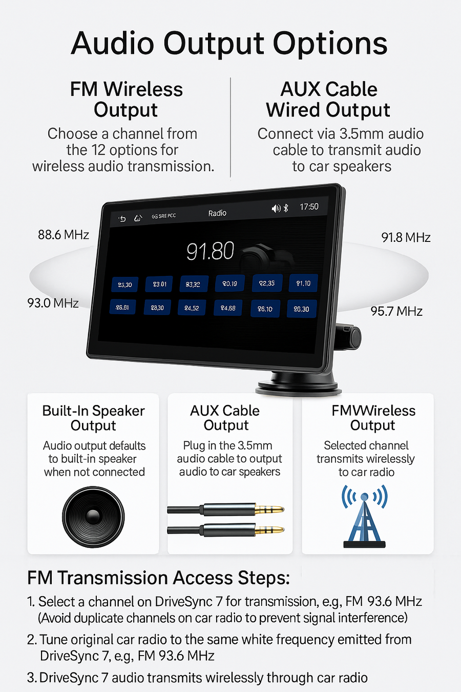 [GOLD] DriveSync 7 – Wireless CarPlay & Android Auto Screen