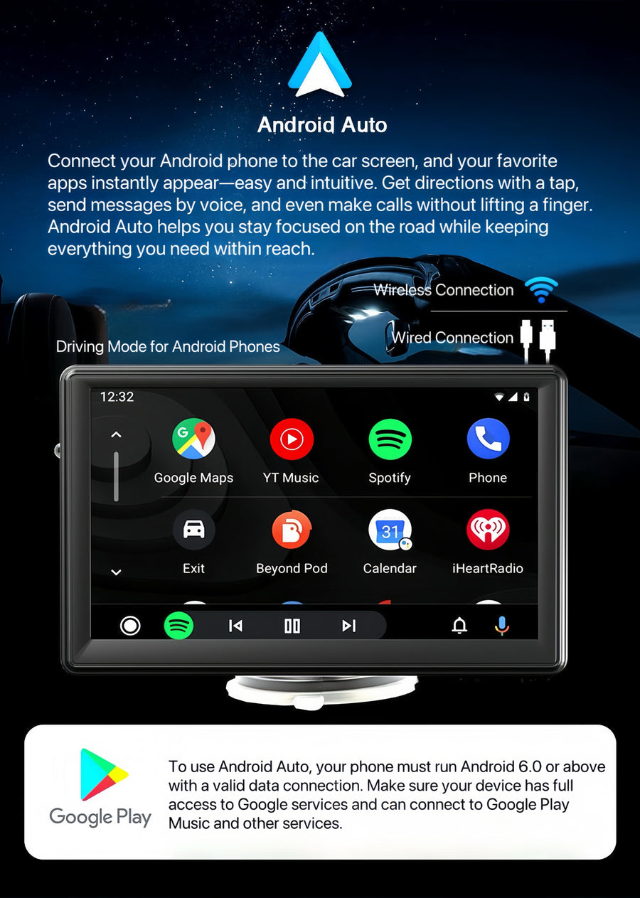 [GOLD] DriveSync 7 – Wireless CarPlay & Android Auto Screen