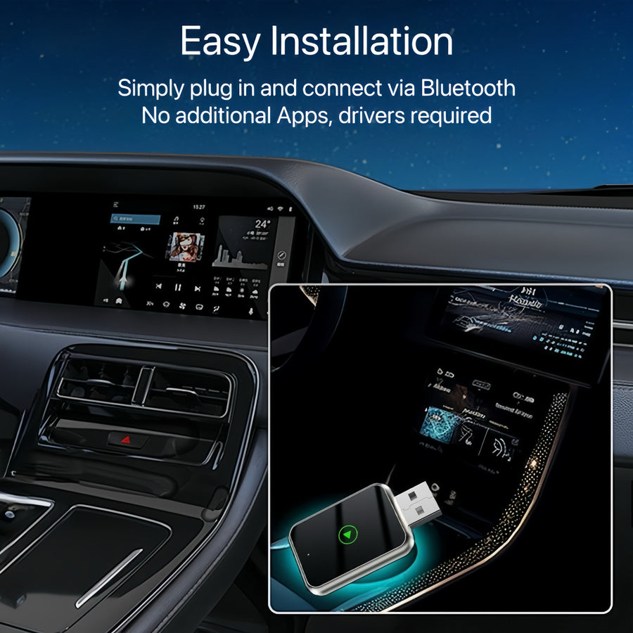 [GOLD] WireFree CarPlay Adapter – Wireless Freedom for CarPlay & Android Auto